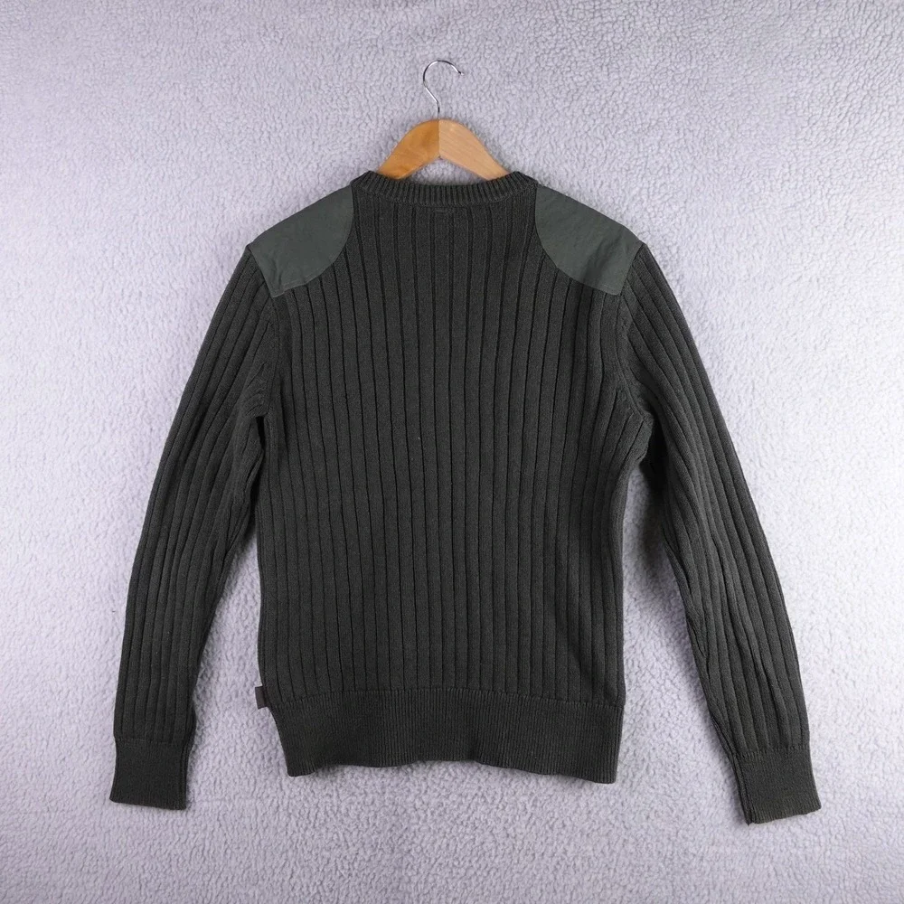 Patagonia Mens Ribbed Cotton Hemp Fog Cutter‎ Crewneck Sweater Olive Green S